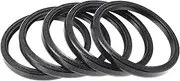 X AUTOHAUX Universal Oil Seal TC Double Lip W Steel Spring Seal Ring Rotary Shaft Seal 95x110x12mm High Pressure Nitrile Rubber Black 5 Pcs
