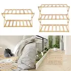 Bamboo Shoe Rack Stable Shoe Organizer Practical Shoe Shelf for Living qiyBw
