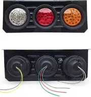 Ozoffer 1 Pair 63LED 12V LED TAIL LIGHT TRUCK UTE TRAILER STOP INDICATOR PAIR WATERPROOF