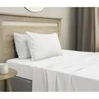 Ardor Boudior Bed Micro Flannel Material Pillowcase Fitted Sheet Set WHT