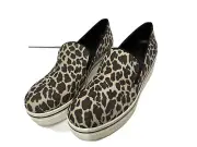 Stella McCartney Leopard Print Canvas Platform Slip On Sneakers Size 38, RRP£460