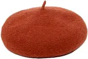 [VALICLUD] Wool Beanie Hat for Women Lady Beret Hat Fashionable Wool Beret Beanie Women Brown