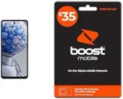 HMD Pulse+ 4/128GB Blue with Boost Prepaid SIM Starter Pack $35