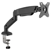 Barkan 13"-29" Flat / Curved Monitor Gas Spring Desk Mount, Full Motion - Black