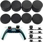 MaD Vision 4 Pairs (8PCS) of Ergonomic Thumbsticks Grips for PlayStation 5 (PS5)|PS4|Xbox Series X-S/One|Nintendo Switch Pro|3 Heights&Texture Convex and Concave [14/8/6 mm]