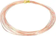 uxcell 99.9% Pure Copper Wire for Jewelry Making, 21 Gauge (0.7mm) Copper Craft Wire 14.8 Feet Beading Jewelry Making Supplies for Crafting Wreath Electroculture Gardening