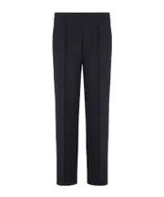 Emporio Armani Logo Plaque Elastic Waist Trousers XL,L navy blue