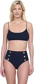 [Gottex] Monte Carlo Women's Solid Paprika Bralette Bikini Top with Removable Soft Cups and Back Lining Swimwear Essential