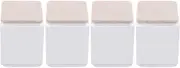 BQLZR 4pcs 40x40x53mm White Carbon Steel Furniture Legs Feet Sofa Riser Self Adhesive