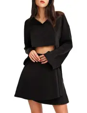 [Belle & Bloom] Before You Go Skirt in Black