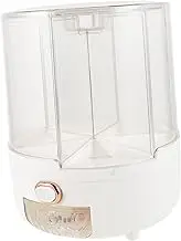 MOLUCKFU Rice Storage Box Dispenser 6 Compartment Cereal Dispenser Sealed Grain Preservation Bucket