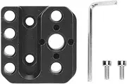 Aluminium Alloy Quick Release Mounting Base Expansion Board for Ronin S Stabilizer, Sturdy and Wear Resistant, with Multiple 1/4in Threaded Holes, Convenient Slider for Accessory