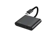 USB Type C to Dual HDMI 4K Adapter with PD Charging 100W