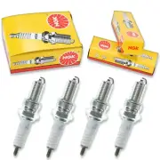 4pcs 03-04 Yamaha T60 NGK Standard Spark Plugs 4 Stroke 60 HP Kit Set Engine yj