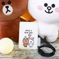 在飛比找Yahoo!奇摩拍賣優惠-正版授權 派對 證件套 Line friends 熊大 卡包