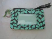 NWT - Vera Bradley - Zip ID Case / Holder With Key Ring - Shower Vines