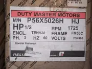 Reliance Electric 1/2HP AC Motor FM56C 1725RPM 230/460V TENV - New In Box