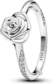 [PANDORA] 193215C01 Women's Ring Blooming Rose Silver