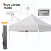 EAGLE PEAK Pop Up Canopy Tent 5'X5' Outdoor Patio Steel Square Portable White