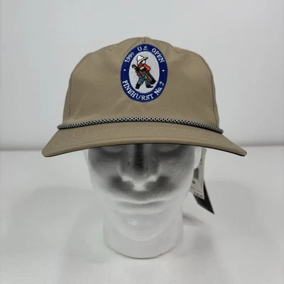 Adidas “1999 US Open Pinehurst #2” Hat Tan OSFA Rope SnapBack