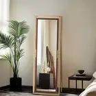 Large Full Length Mirror with Stand Vintage Floor Dressing Mirror Bedroom Closet