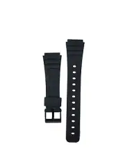 Casio 71604002 18mm Watch Strap Band for F-105W F106W F-91 Models - Black