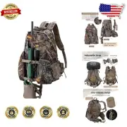Ergonomic Camo Daypack for Hunting - Spacious 23L Backpack with Built-in Compass