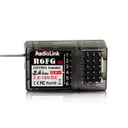 Radiolink R6FG 2.4GHz 6CH FHSS Long Range Reveiver with Gyro for RC Car Boat RC8X RC6GS V2/V3 RC4GS V2/V3 T8FB T8S Trans