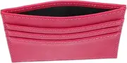 [WOFASHPURET] Men's and Women's Card Holder Card Wallet for Women Zipper Coin Purse Credit Card Wallet Money Clip Wallet Zipper Wallet Cards Wallet Credit Holder Bag Leather Pink