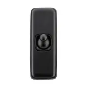 5350 Switch Flat Plate Toggle 1 Gang Matte Black H82xW30mm