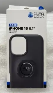 Quad Lock - iPhone 16 6.1” Black Phone Case Designed In Australia New