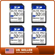 4-Pack 32GB Game Trail Camera Ultra Class 10 SDXC Memory Card Video Outdoor Cam