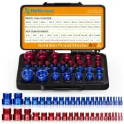 44pcs Nut and Bolt Thread Checker Standard and Metric Set Thread Identifier S...