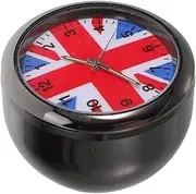 CHILDWEET Car Luminous Clock Car Clock Decor Black Zinc Alloy