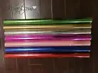 Shiny Glossy Metallic Cellophane Foil Paper Gift Wrap Stuffing Colors Roll Deco