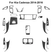 24Pcs For Kia Cadenza 2014-2016 Carbon Fiber Full Interior Kit Cover Trim