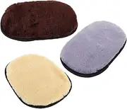 ASAKKURA 3pcs Faux Lambswool Car Wash Cleaning Gloves Durable High Absorption Mittens for Polishing Multi Purpose Cleaning Soft Skin Friendly for Cars Home Use