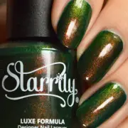 Starrily Artemis Forest Green Copper Gold Multichrome Shift Shimmer Nail Polish