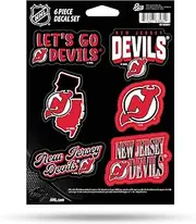 Rico Industries NHL Hockey Ottawa Senators 6-Piece Decal Set