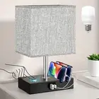 Dimmable Table Lamp for Bedroom, Touch Control Bedside Lamps for Nightstand with