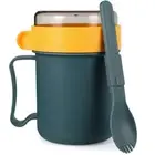Cereal Cup Portable Microwavable Soup Go with Lid Mug Hot Container