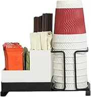 bellv Coffee Bar Organizer | Stable Desktop Coffee Condiment Organizer - Coffee and Tea Bar Organizer Accessories, Coffee Set Up Station for Coffee and Tea