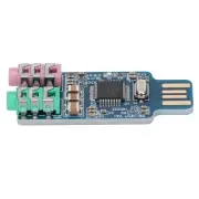 External Sound Card Bare Plate Portable No Drive Program USB Audio Card Small