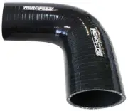 Gloss Black 90o Silicone Reducer / Expander Hose 4" (102mm) to 3-1/4" (82mm) I.D
