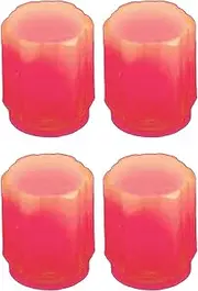 Car Tire Valve Covers - Luminous Tire Valve Caps | 4X Glow-in-The-Dark Dust Covers, Wheel Valves Seals, Leakproof Stem Caps for Cars, Motorcycles, Bicycles, Trucks