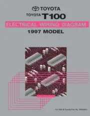 1997 Toyota T100 Wiring Diagrams Schematics Layout Factory OEM