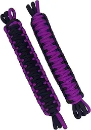 Door Limiting Straps for 1987-2023 Wrangler CJ YJ TJ JK JL & Gladiator JT Truck Retractable High Toughness Swing Limiter Replacement Parts 2 Pack (Black/Purple)