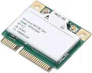 WiFi Network Card,2400Mbps 6E 5.2 3Band,Computer Network Card Mini Pcie WiFi Wireless Network Adapter for Win10 for Win11,for Laptop and Desktop
