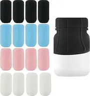 16Pcs Elastic Sleeves Toiletry Covers for Leak Proofing, Silicone Leak Proof Sleeves for Travel Container in Luggage, Portable Toiletries Sleeves, Reusable Bottle Covers Gadgets Accessories for Women