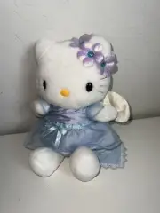 Rare 2000 Hello Kitty Blue Angel Plush NWT